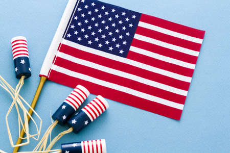 Patriotic items to celebrate July 4th.の写真素材