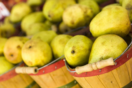 Fresh produce on sale at the local farmers market.の写真素材
