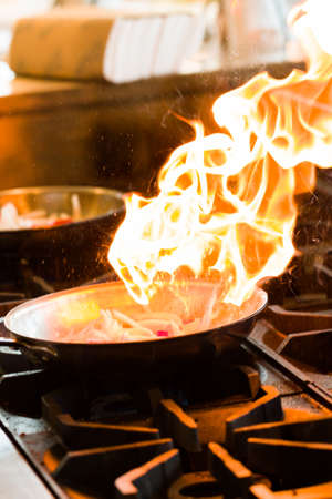 Grilling seasoned chicken for chicken fajitas.の写真素材