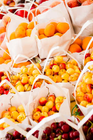 Fresh produce at the local farmer's  market.の写真素材