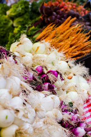 Fresh produce at the local farmer's  market.の写真素材