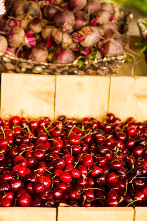 Fresh produce at the local farmer's  market.の写真素材