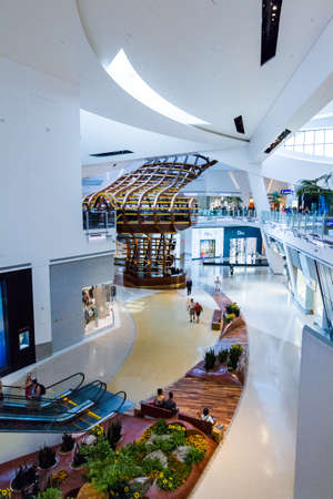 Interior of shopping center in Las Vegas.のeditorial素材
