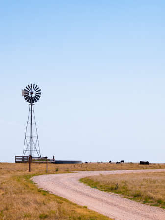 Small windmill on the ranch.の写真素材