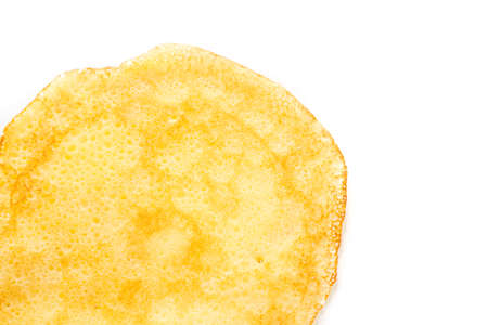 Freshly homemade crepes on a white .の写真素材