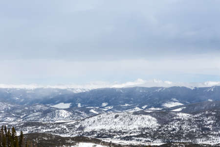 Breckenridge ski resort in the winter.の写真素材