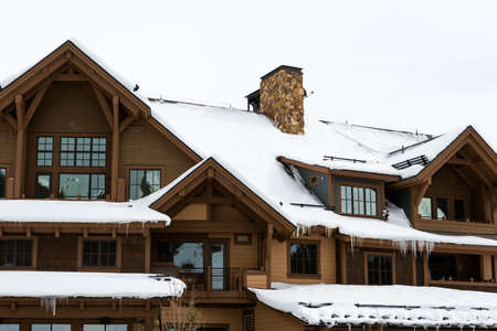 Skiing lodge in Breckenridge, Colorado.のeditorial素材