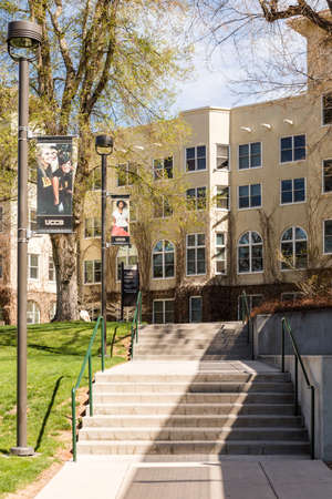 Colorado Springs, Colorado/ USA -April 26, 2014: New student orientation day at University of Colorado at Colorado Springs.のeditorial素材