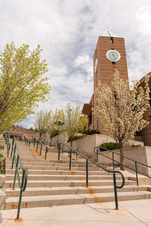Colorado Springs, Colorado/ USA -April 26, 2014: New student orientation day at University of Colorado at Colorado Springs.のeditorial素材
