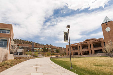 Colorado Springs, Colorado/ USA -April 26, 2014: New student orientation day at University of Colorado at Colorado Springs.のeditorial素材