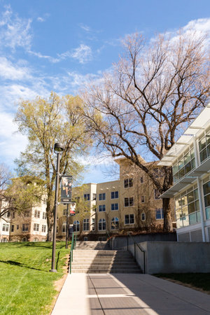 Colorado Springs, Colorado/ USA -April 26, 2014: New student orientation day at University of Colorado at Colorado Springs.のeditorial素材
