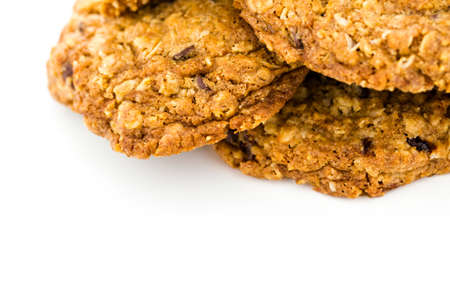 Gourmet cherry chocolate oatmeal cookies.の写真素材