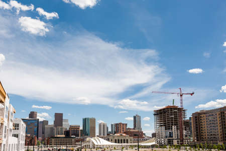 Denver, Colorado/ USA-26 May, 2014: Redevelopment of Union Station in Denver.のeditorial素材