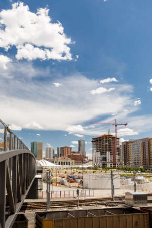 Denver, Colorado/ USA-26 May, 2014: Redevelopment of Union Station in Denver.のeditorial素材
