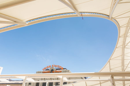 Progress of redevelopment of Union Station in Denver.のeditorial素材