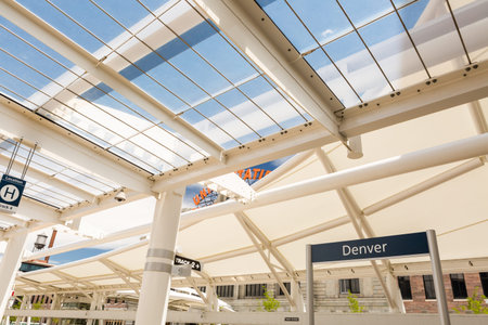 Progress of redevelopment of Union Station in Denver.のeditorial素材