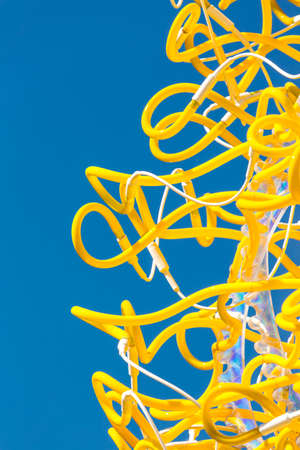 Denver, Colorado, USA-August 12, 2014. Large glass sculptures by Dale Chihuly in the garden.のeditorial素材