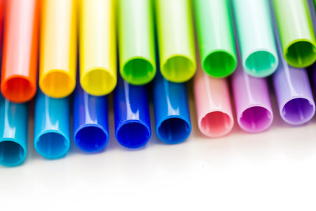 New school supplies prepared for new school year.