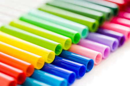 New school supplies prepared for new school year.の写真素材