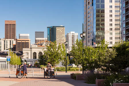 Denver, Colorado, USA-August 20, 2014. Redeveloped historical Union Station in Denver, Colorado.のeditorial素材