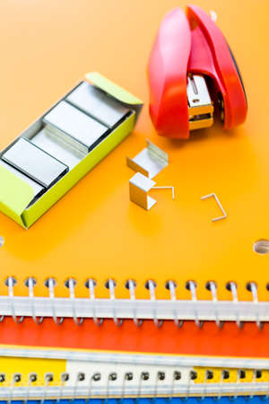 New school supplies ready for new school year.の写真素材