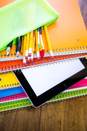 New school supplies ready for new school year.の写真素材