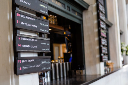 Contemporary interiors of historical Union Station in Denver, Colorado.のeditorial素材