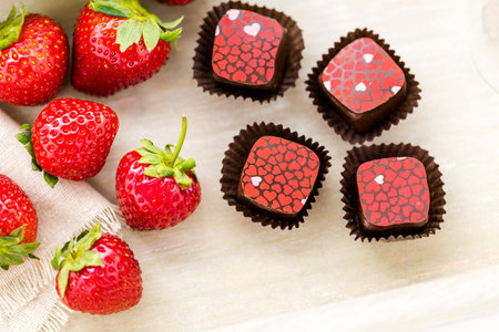 Gourmet Strawberries and champaigne chocolate truffles.