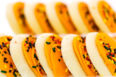 Generic autumn cookies from local supermarket.の写真素材
