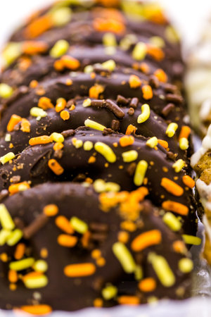 Generic autumn cookies from local supermarket.の写真素材
