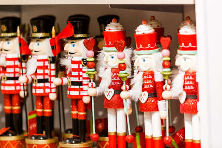 Christmas decorations on display at the store.の写真素材