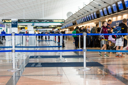 Denver, Colorado, USA-November 2, 2014. Denver International Airport on typical Sunday morning.