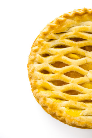 Fresh homemade pie made from organic berries.の写真素材