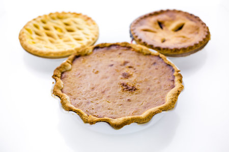 Fresh homemade pie made from organic berries.の写真素材