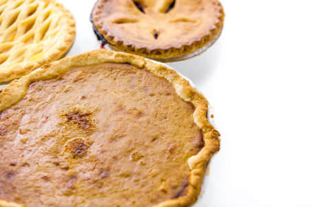 Fresh homemade pie made from organic berries.