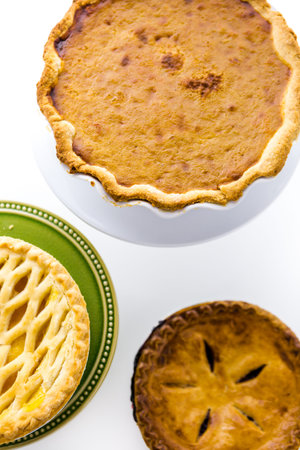 Fresh homemade pie made from organic berries.の写真素材