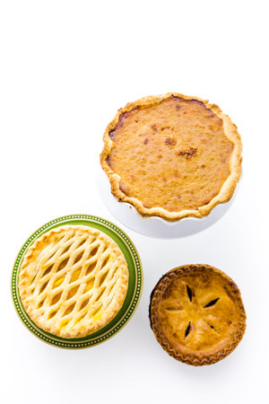 Fresh homemade pie made from organic berries.の写真素材