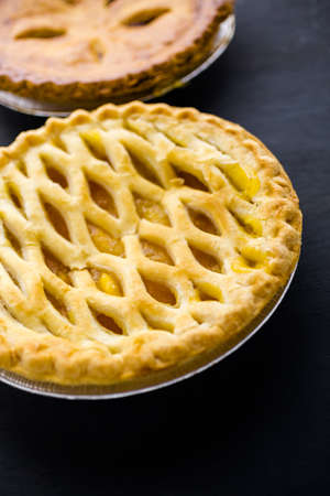 Fresh homemade pie made from organic berries.の写真素材