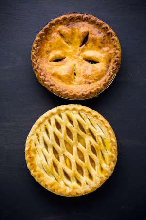 Fresh homemade pie made from organic berries.の写真素材