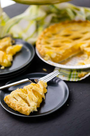 Fresh homemade pie made from organic berries.の写真素材