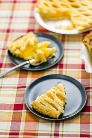 Fresh homemade pie made from organic berries.の写真素材