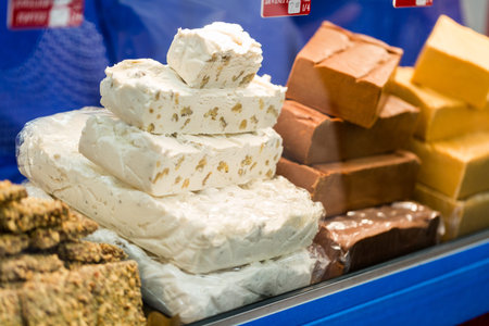 Display of sweets at the local farmers market.の写真素材