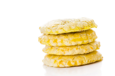 Christmas cookies on a white background.