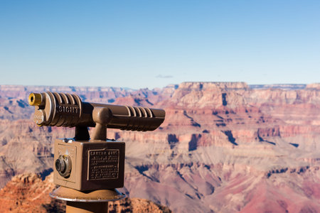 View of grand Canyon from South Rim in the Winter.