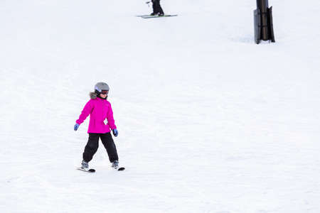 Arapahoe Basin, Colorado, USA-January 18, 2015. Mid season skiing at Araphoe basing ski resort.のeditorial素材
