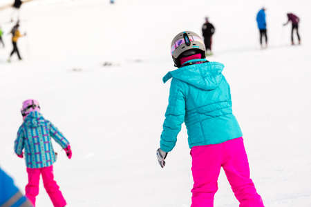 Arapahoe Basin, Colorado, USA-January 18, 2015. Mid season skiing at Araphoe basing ski resort.のeditorial素材