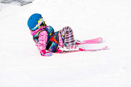 Arapahoe Basin, Colorado, USA-January 18, 2015. Mid season skiing at Araphoe basing ski resort.のeditorial素材