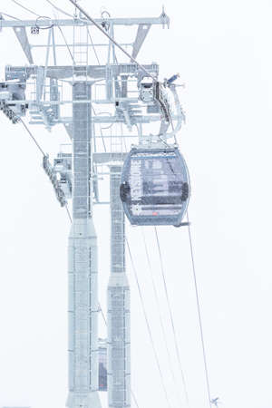 Keystone, Colorado, USA-February 22, 2015.  Ski resort at the end of the season after the snow storm in Colorado.のeditorial素材