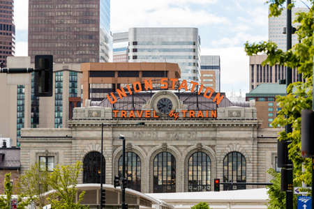 Denver, Colorado, USA-May 17, 2015. Historial Union Station after redevelopment in Denver, Colorado.のeditorial素材
