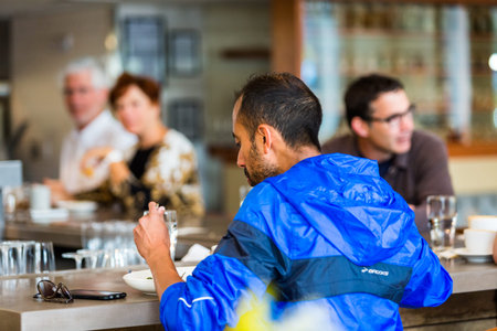 Denver, Colorado, USA-May 17, 2015. Typical Sunday at Mercantile restaurant in Denver, Colorado.